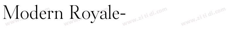 Modern Royale字体转换